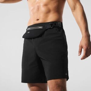 ALO Yoga Jet Black Men's Athletic Shorts